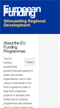 Mobile Screenshot of europeanfundingne.co.uk