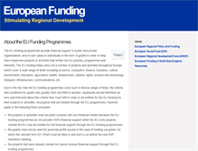 Tablet Screenshot of europeanfundingne.co.uk